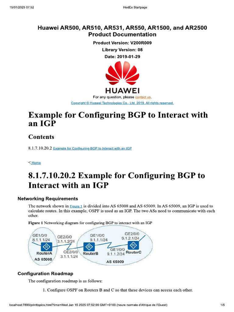 Huawei BGP - 085530 | PDF