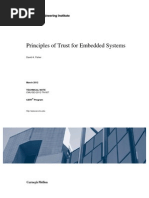 Principles of Trust For Embedded Systems