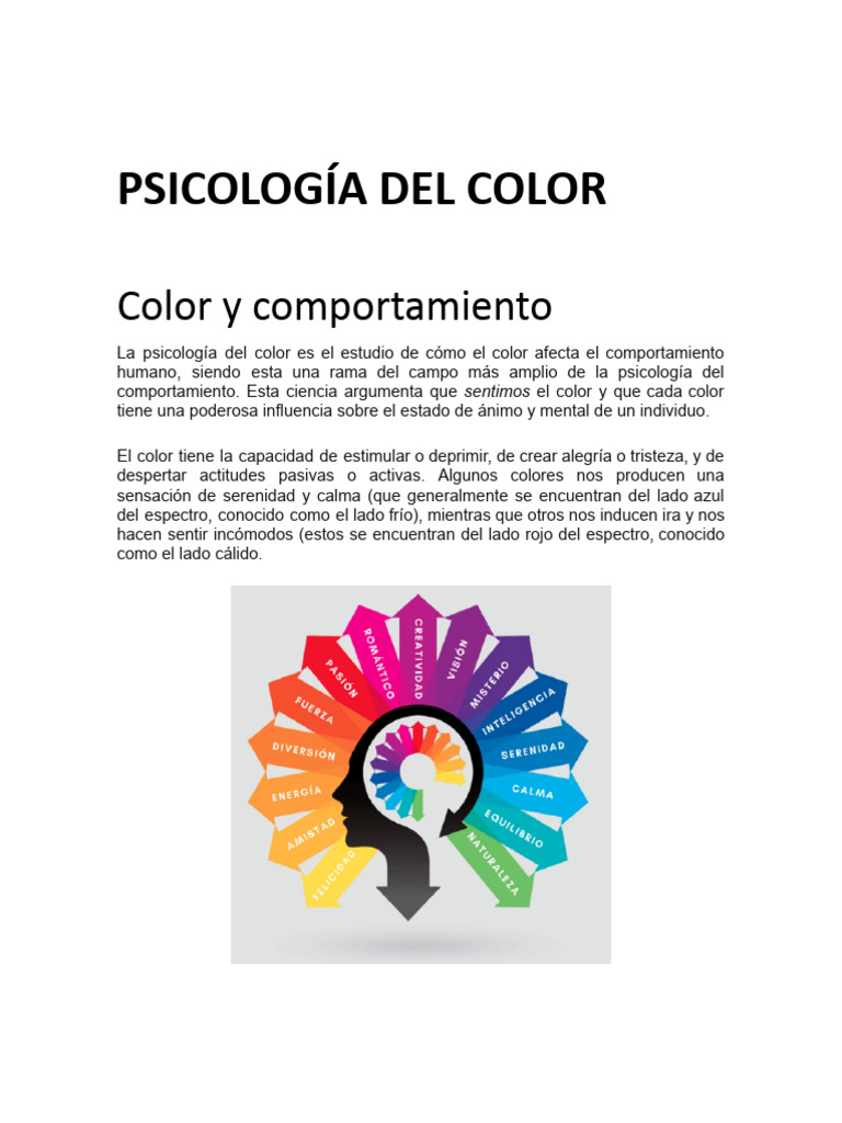 4 - Psicología del Color | PDF | Color | Comportamiento