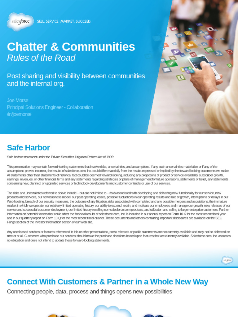 Communities and Chatter - Rules of the Road | PDF | Risk | Business