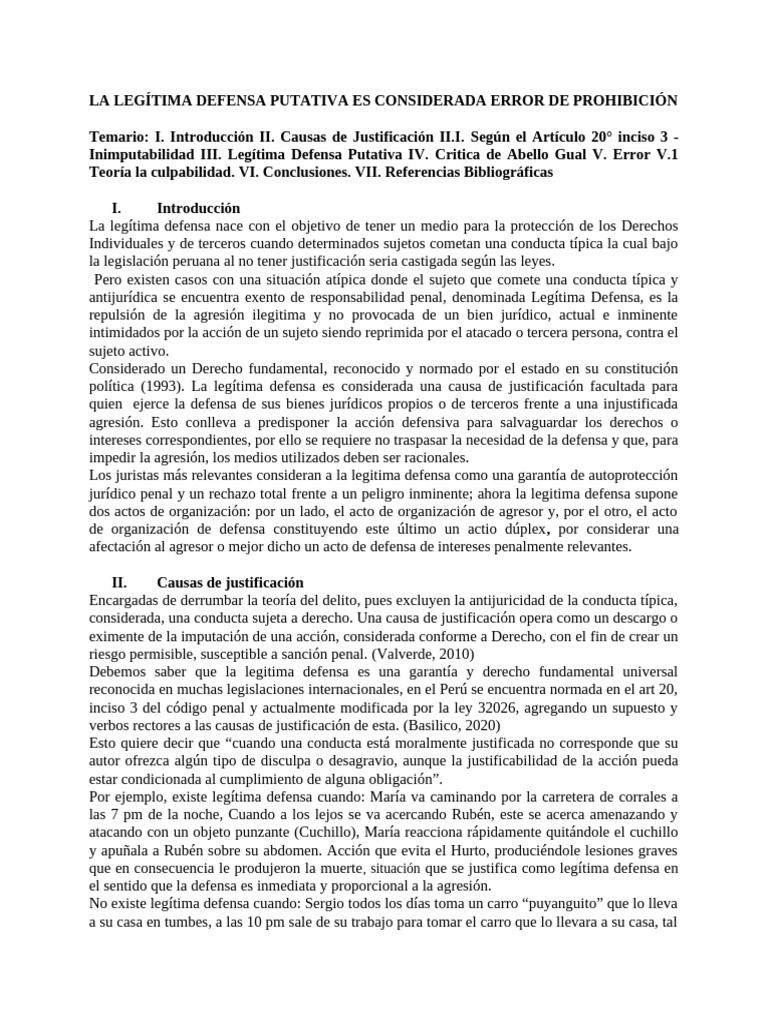 Defensa Putativa - Articulo Terminado - Marcelo Vargas Castro | PDF ...