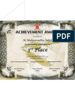 3rd Place Essay Mining Contest 2011 Certificate