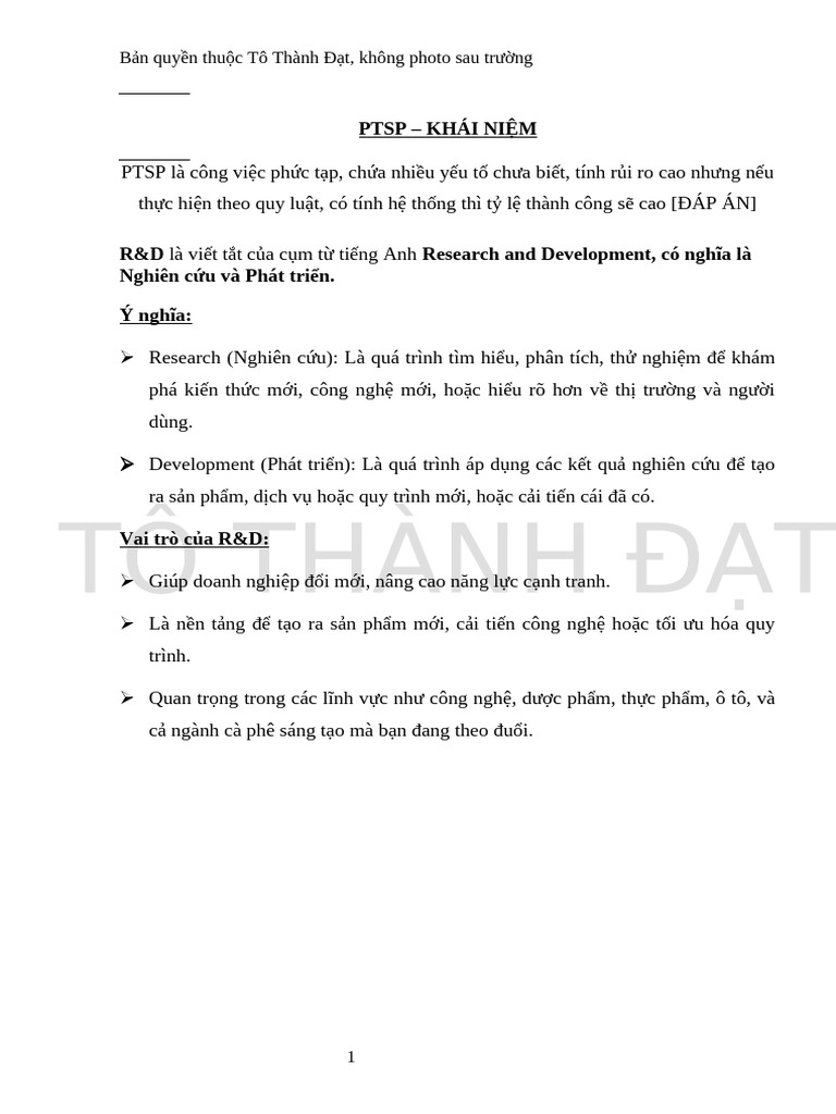 TÀI LIỆU PTSP | PDF
