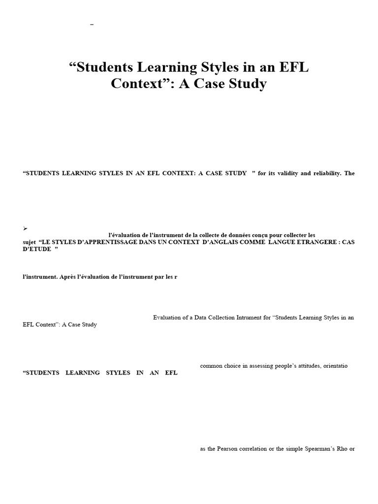 Evaluation of A Data Collection Intrument For 