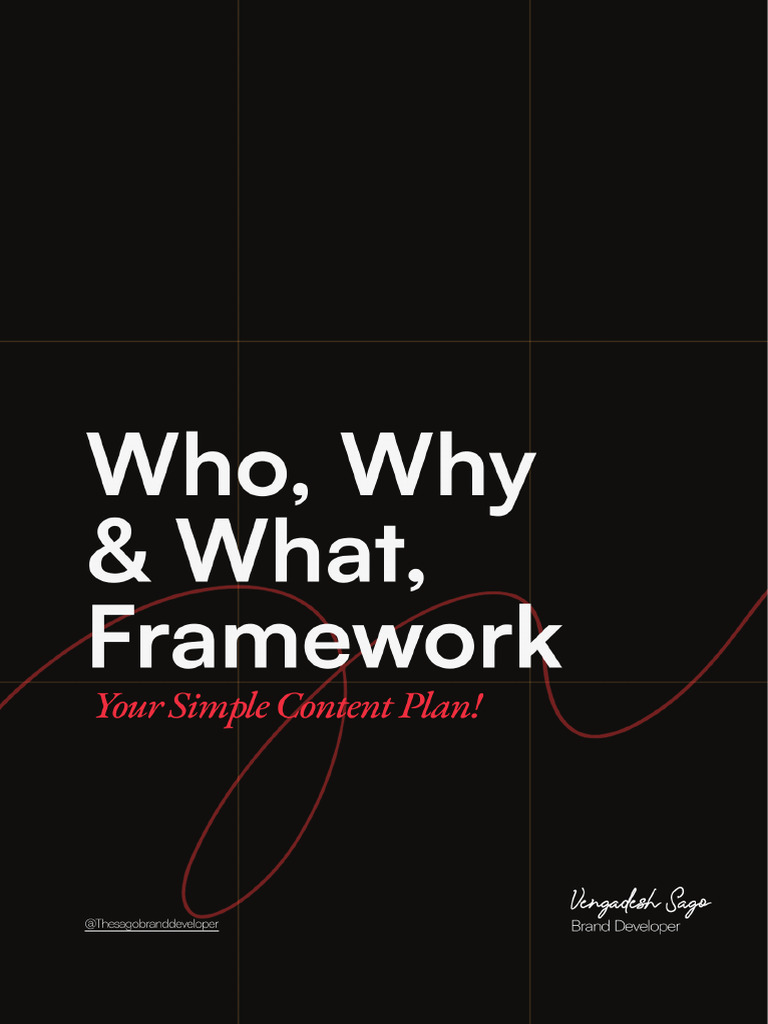 Who Why What Framework | PDF