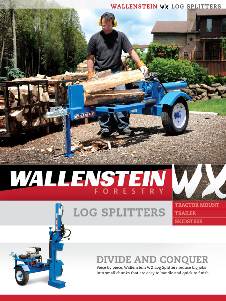 Wallenstein WX Log Splitters Overview | PDF | Elevator | Engines