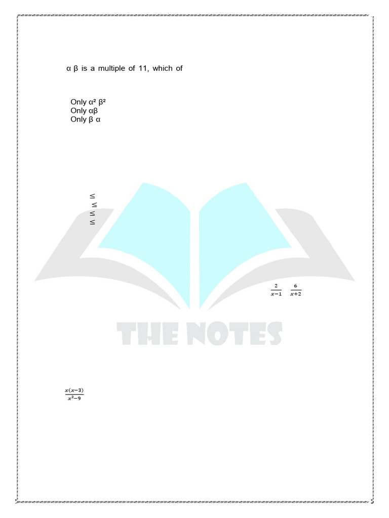 Algebra Sec-4 Miscellinous Algebra | PDF | Algebra | Equations
