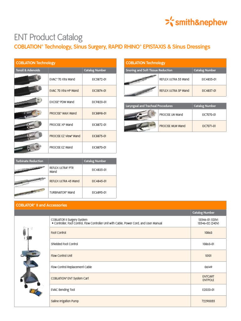 COBLATION Technology for ENT Procedures | PDF