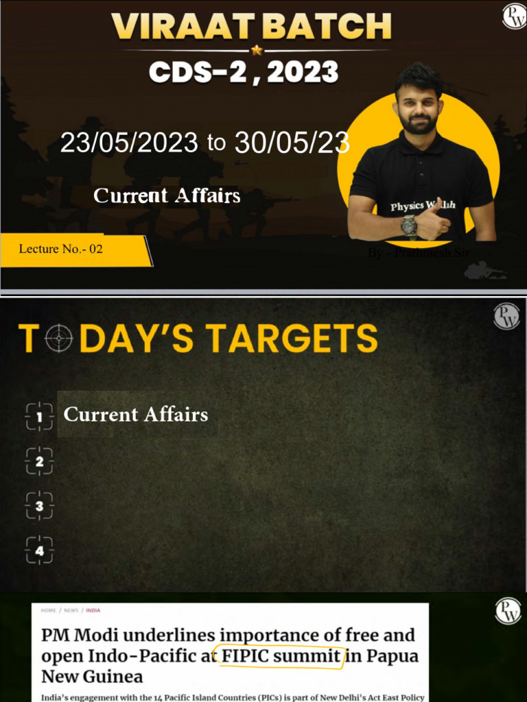 Current Affairs 02 Class Notes Cds 2 Viraat 2023 Pdf