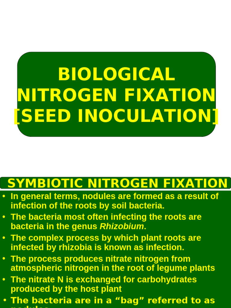 Topic 12b Seed Inoculation Nov 2016 | PDF | Horticulture | Plants