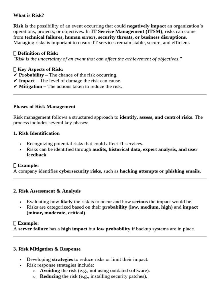 What Is Risk, Phases and Types | PDF | Risk | Security