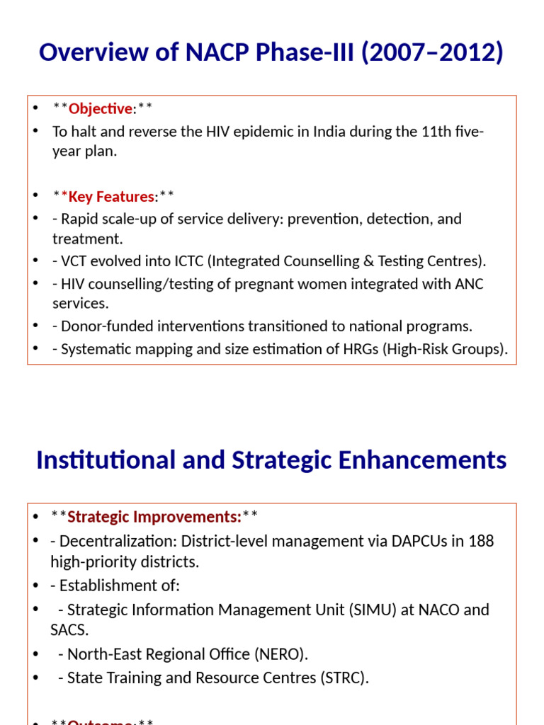 NACP Phase-III Overview: 2007-2012 | PDF