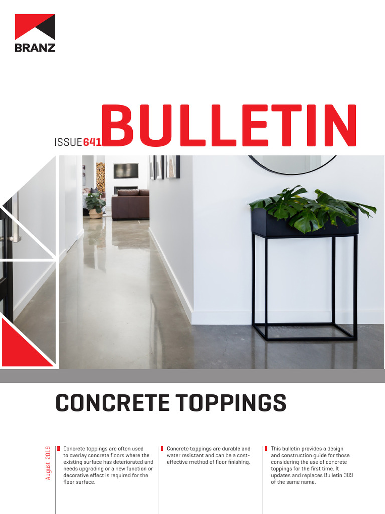 Guide to Concrete Topping Applications | PDF | Concrete | Building ...