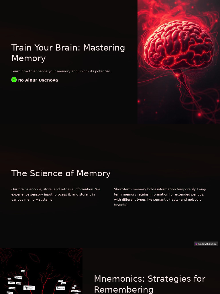 Train Your Brain Mastering Memory | PDF