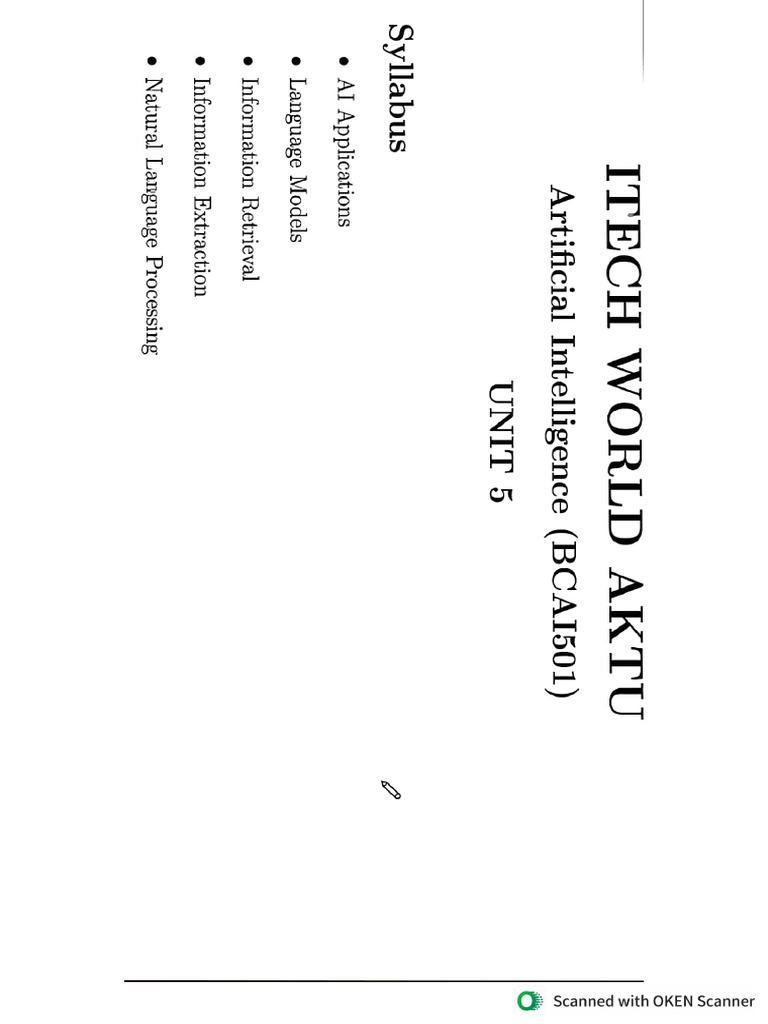 Unit 5 AI | PDF