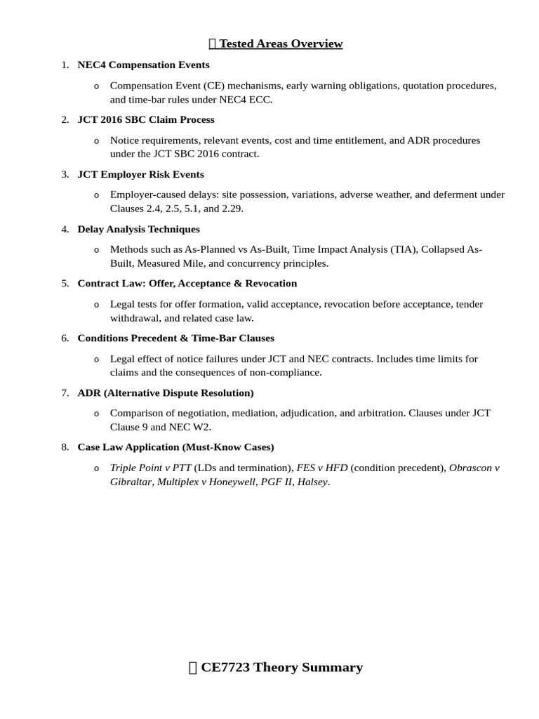 JCT Deferment of Possession Overview | PDF | Alternative Dispute ...