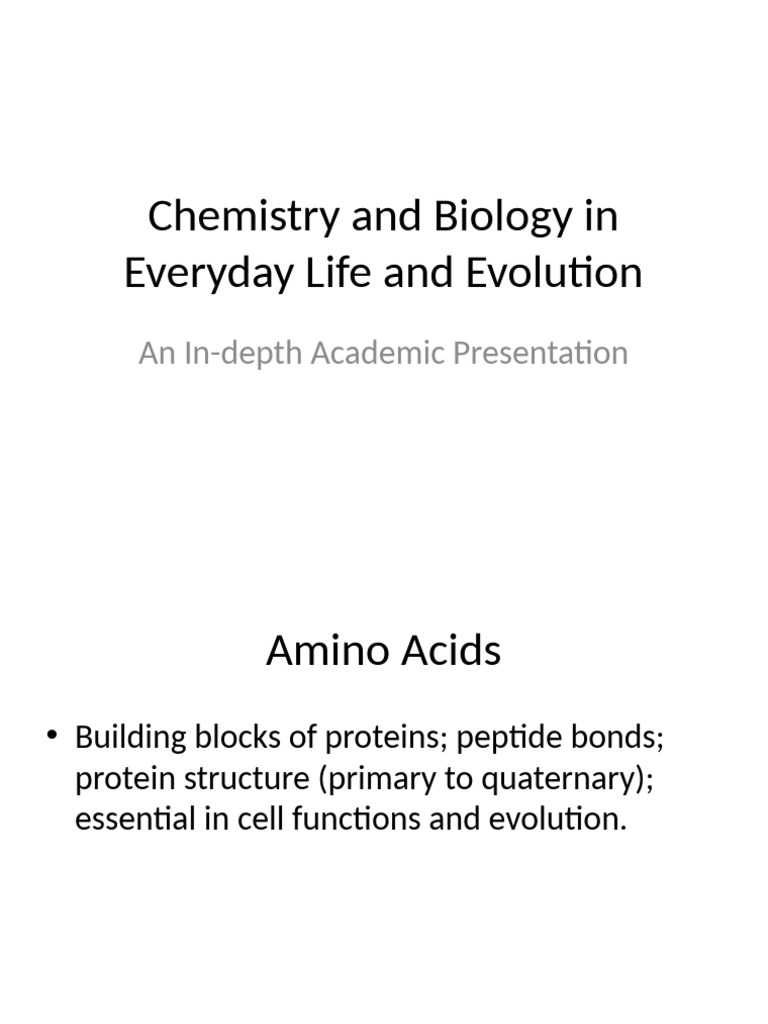 Chem Bio Presentation | PDF