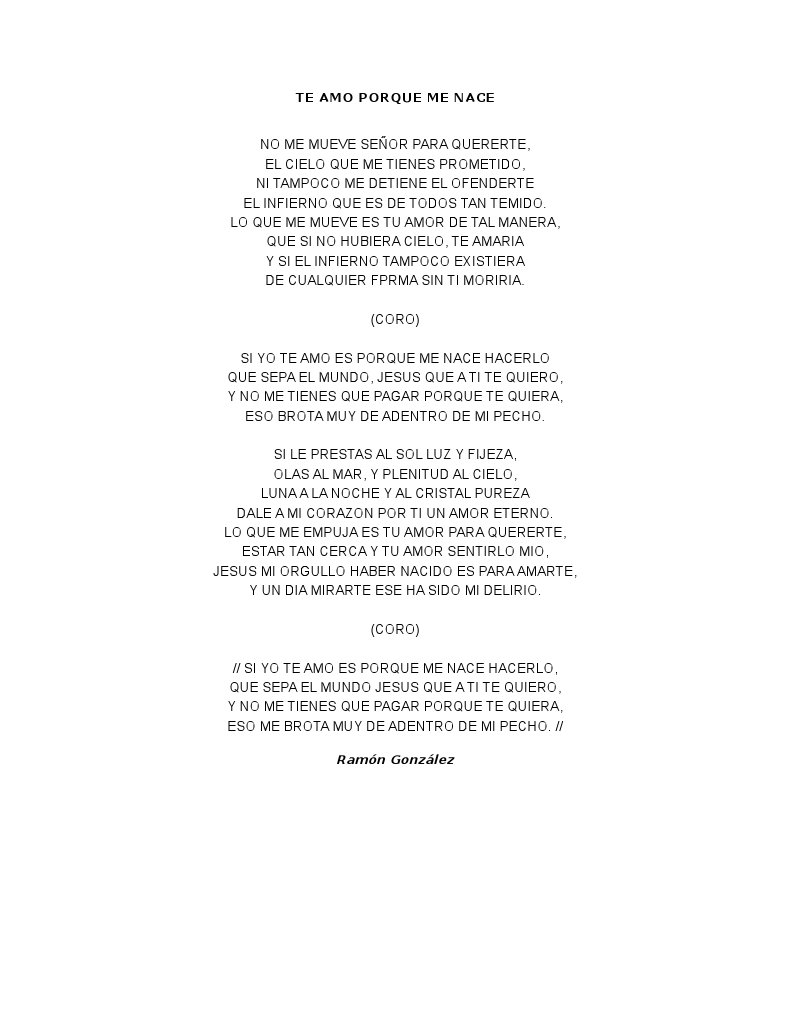 Letra Te Amo | PDF