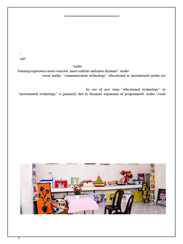 Benefits and Principles of Audio Visual Aids | PDF | Videocassette ...
