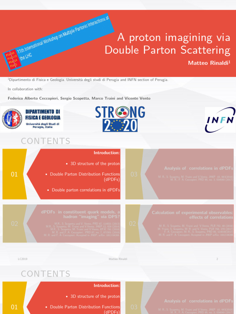 Proton Imaging via Double Parton Scattering | PDF | Quantum ...