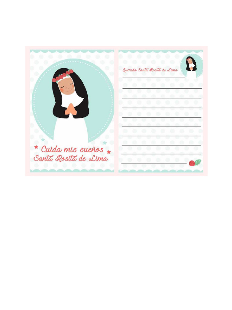Carta Santa Rosa de Lima | PDF