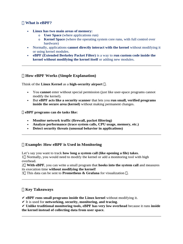 Understanding eBPF in Linux Kernel | PDF | Kernel (Operating System ...