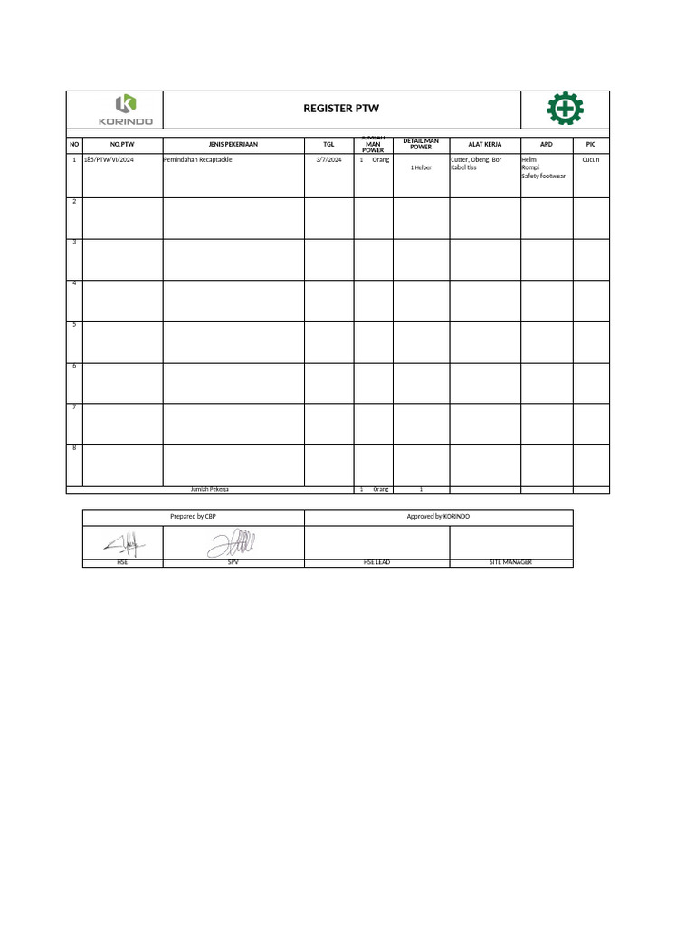 Register PTW | PDF