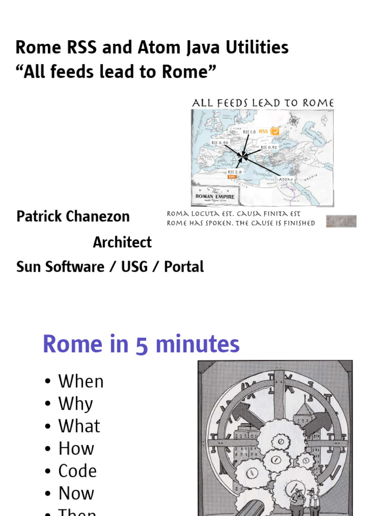 Rome Java RSS Utilities Overview | PDF | Java (Programming Language ...