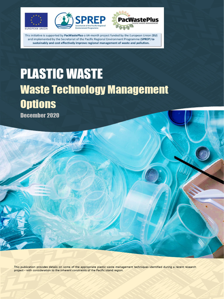 Plastic Waste Management in the Pacific | PDF | Recycling | Plastic
