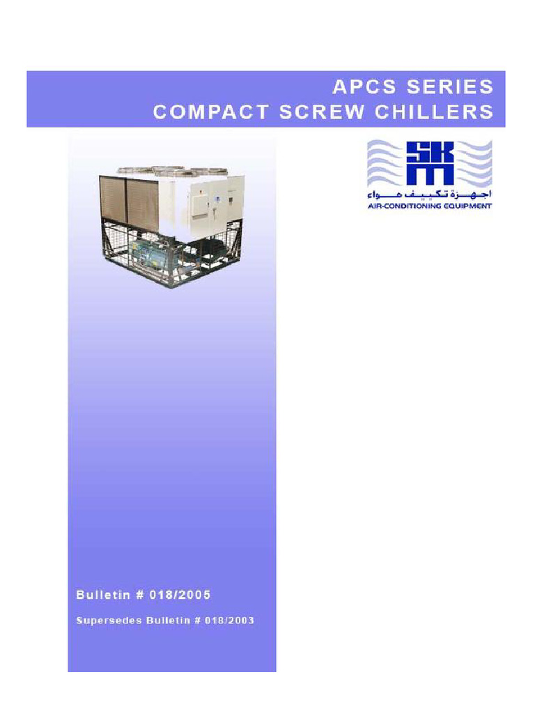 APCS Series Chillers Overview | PDF | Heat Exchanger | Mechanical ...
