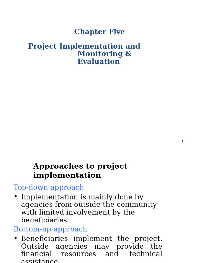 Project Implementation & Evaluation Guide | PDF | Monitoring And ...