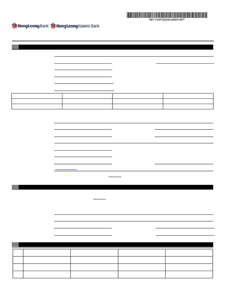 HP APPLICATION FORM_unlocked | PDF | Banks | Islamic Banking And Finance