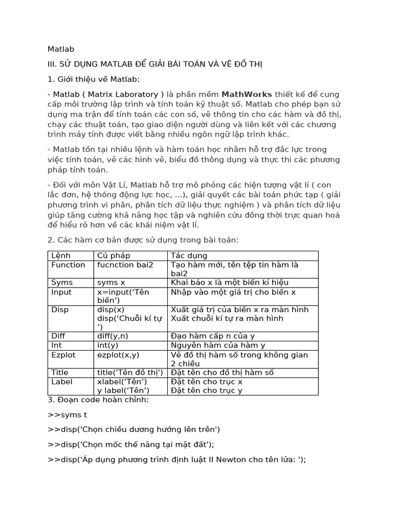 Matlab | PDF