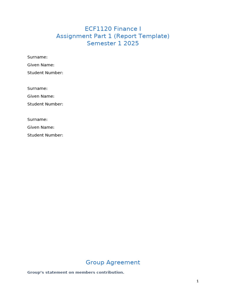 Part 1 Assignment Report Template-6 | PDF | Academic Dishonesty ...