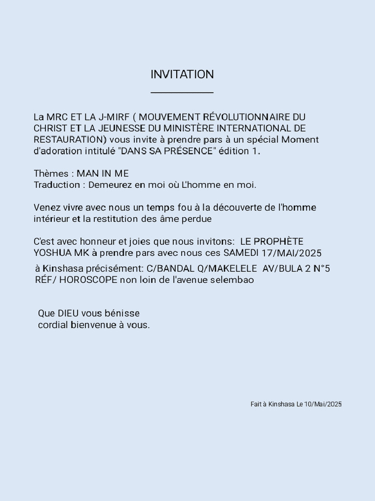 Invitation | PDF