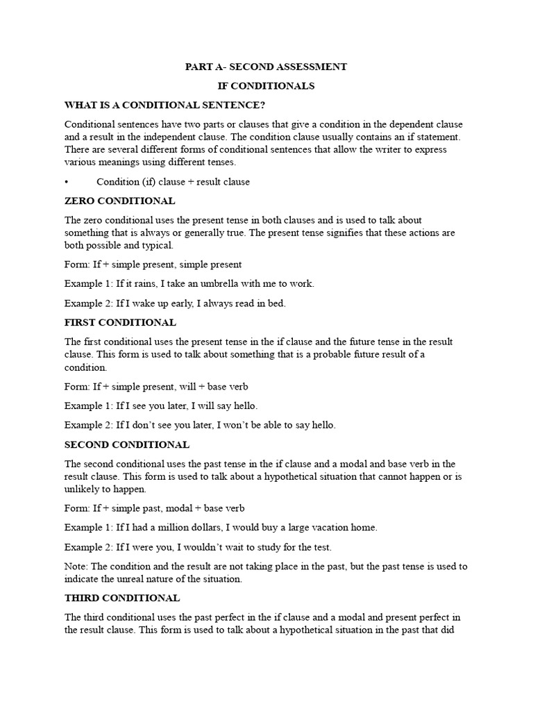 Second Assessment. Part A | PDF | Linguistics | Grammar