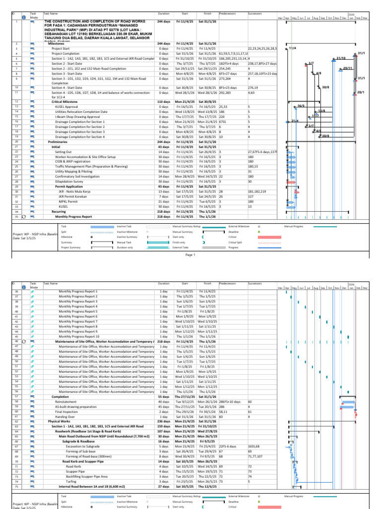 WP - NSIP Infra (Baseline - R0-030525) | PDF | Building Materials ...