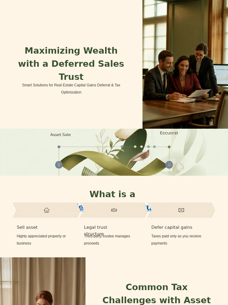 Deferred Sales Trust: Tax Deferral Strategies | PDF | Taxes | Capital Gain