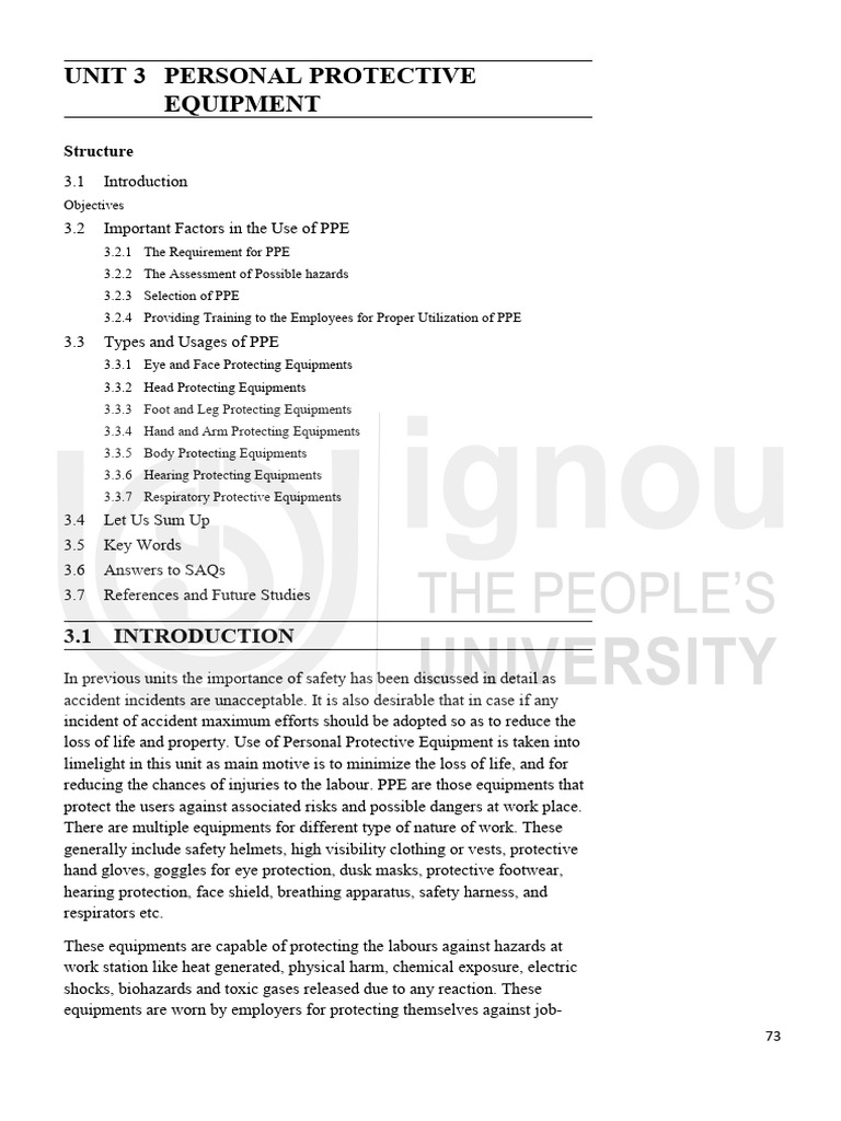 Personal Protective Equipment Guide | PDF | Personal Protective ...