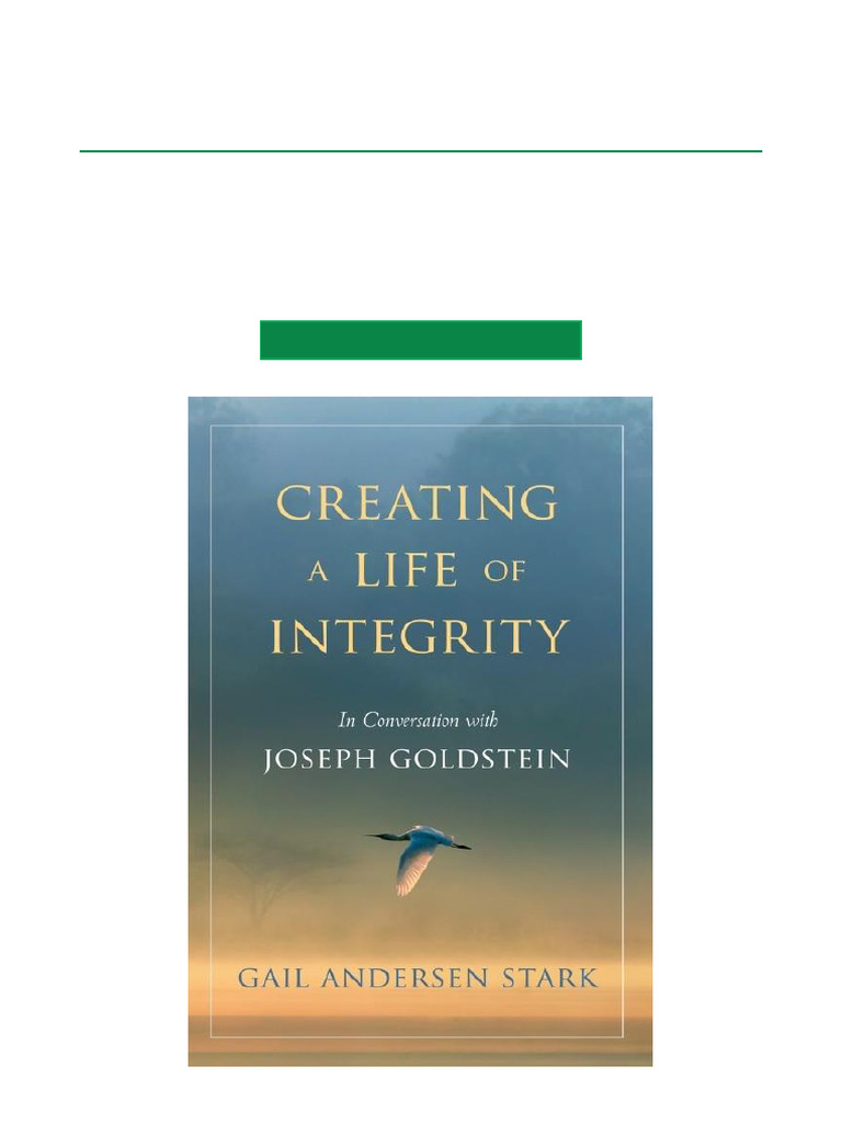 Creating a Life of Integrity PDF Download | PDF