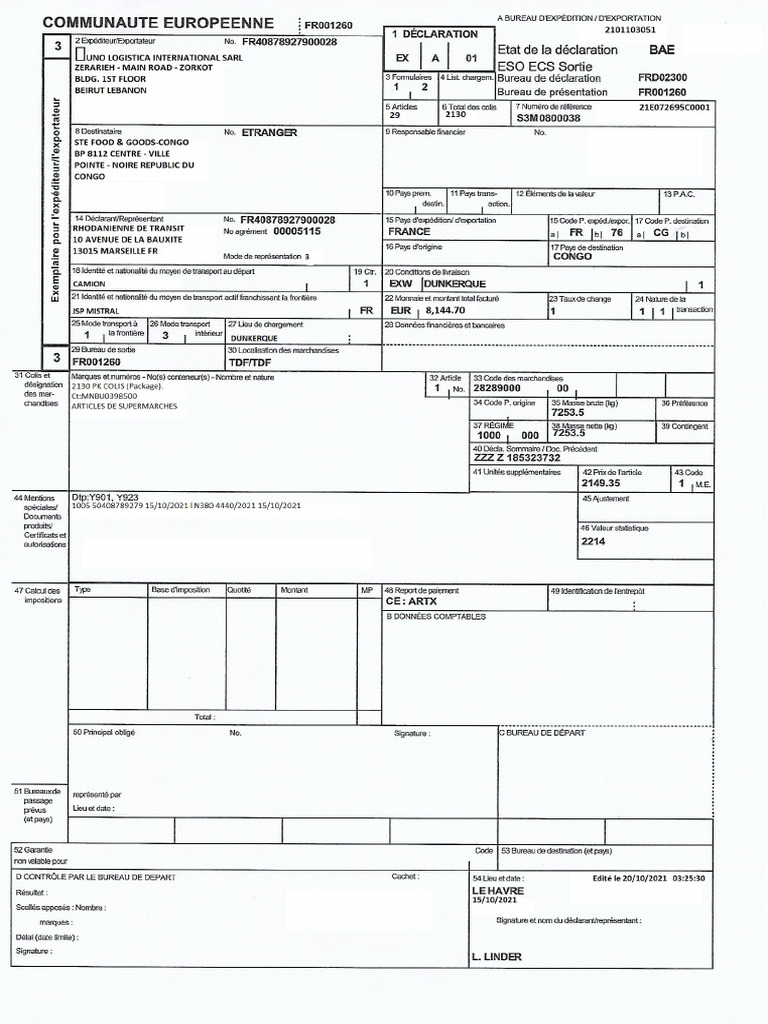 Ex1 France 3 Pages | PDF