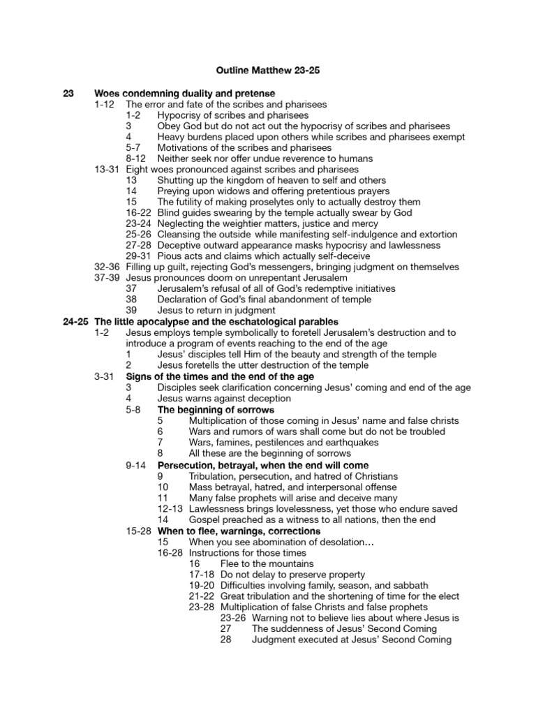 Matthew23 25 | PDF | Jesus | Christian Belief And Doctrine