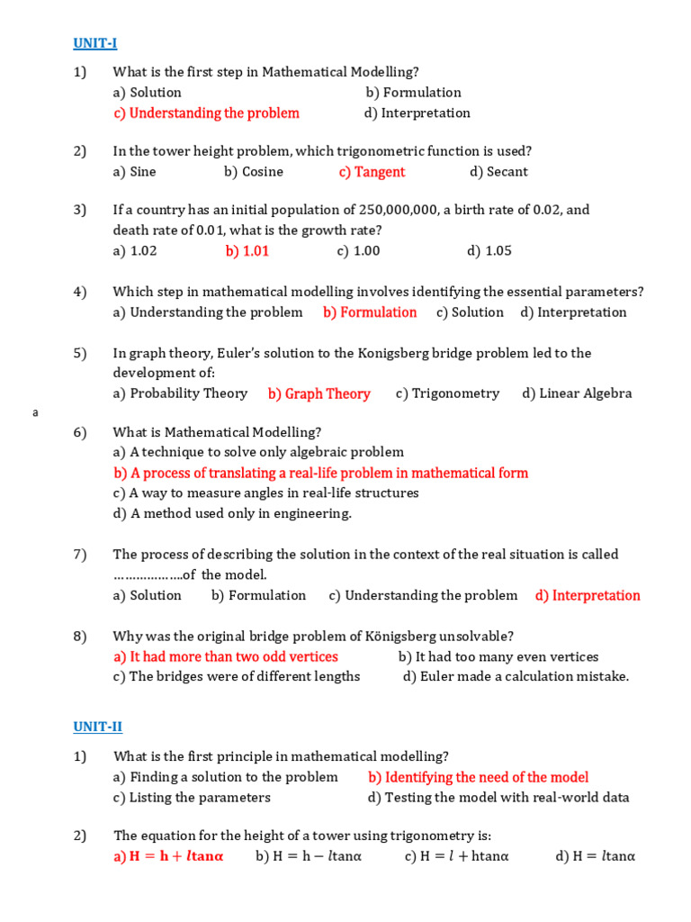 Mathematical Modelling Basics and Applications | PDF | Trigonometric ...