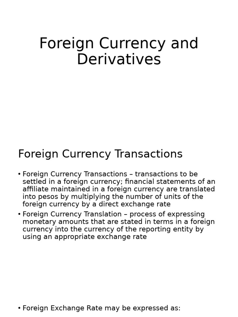 Foreign Currency Transactions Guide | PDF | Exchange Rate | Currency
