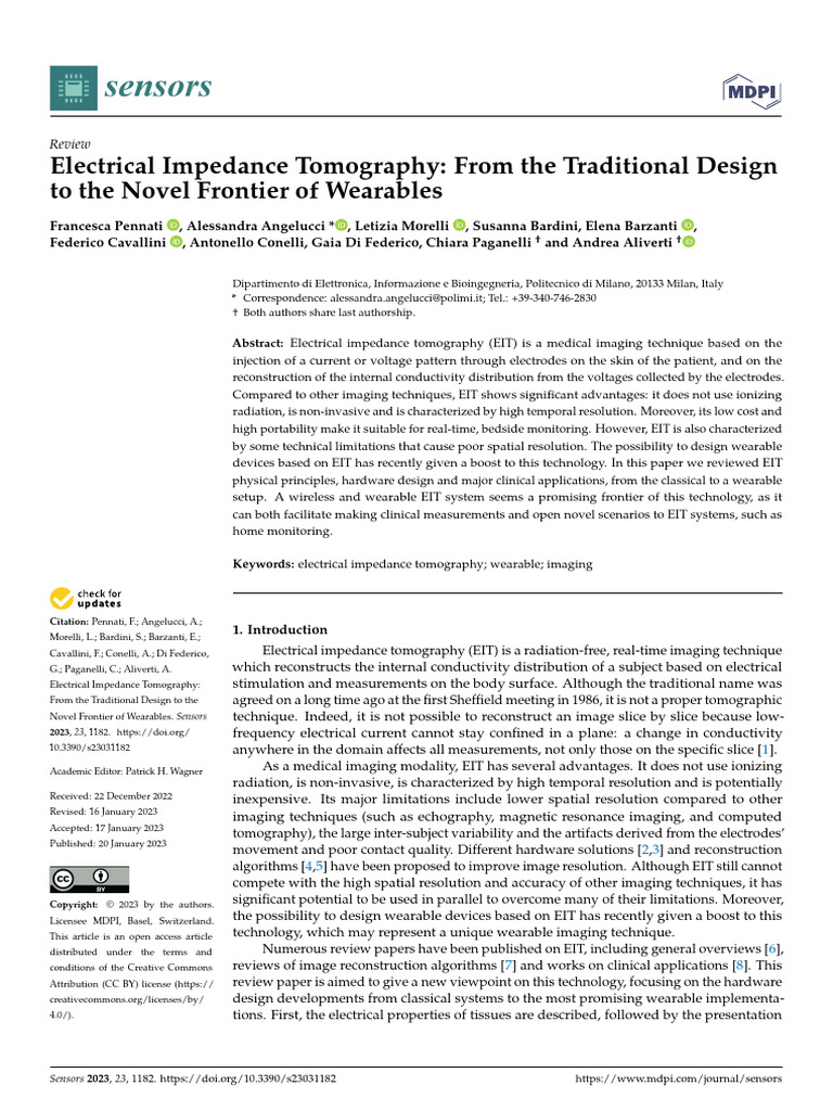 Electrical Impedance Tomography TIE | PDF | Amplifier | Medical Imaging