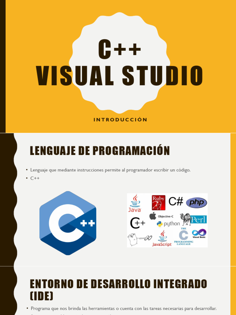 C++ Visual Studio: Introducción | PDF