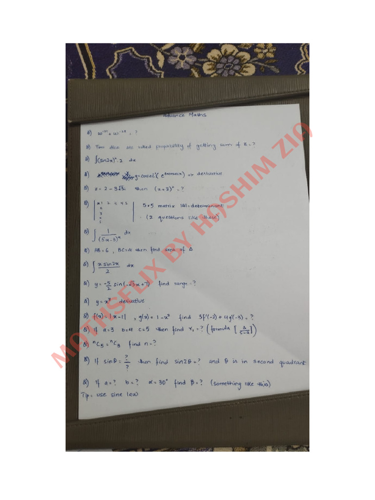 Fast 2023 Maths Paper | PDF