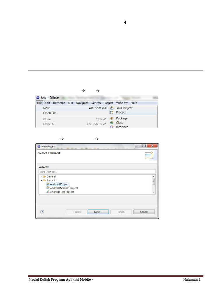 Membangun Aplikasi Android di Eclipse | PDF
