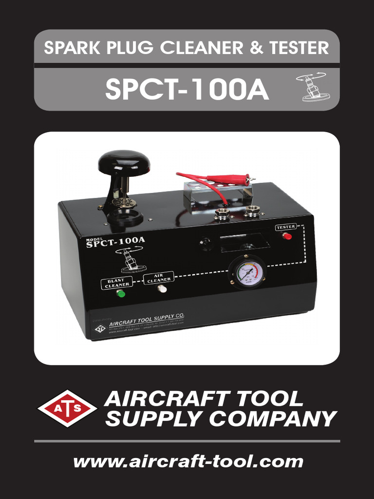 SPCT-100A Spark Plug Cleaner Manual | PDF | Electromagnetic Compatibility |  Mains Electricity