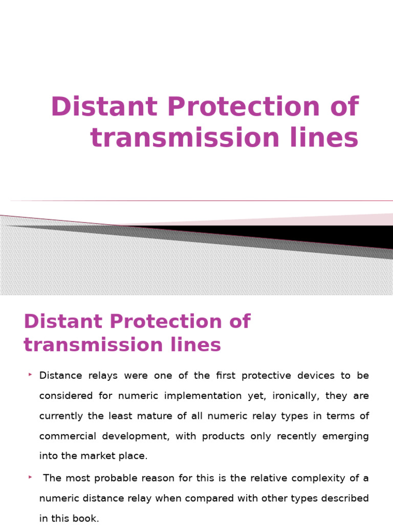 Numeric Distance Protection for Lines | PDF | Electrical Impedance ...